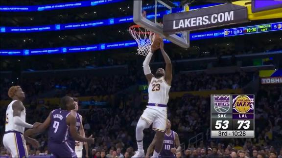 sacramento kings vs lakers stats